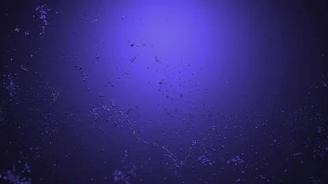 3D dots move in streams like molecules. Design. Flows of moving points or Illustration