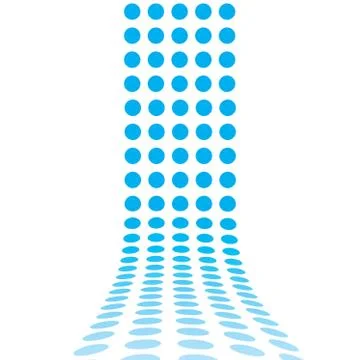 3D Dotted Lines Stock Illustration