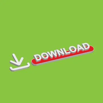 3D download text design Stockillustratie