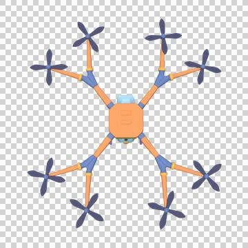 3d drone quadcopter. Innovative technologies. 3d rendering Stock Illustration