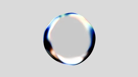 3D droplets morph and shift in vibrant colors Vídeos de archivo 332420076