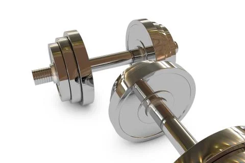 3d dumbbell weight Stock-Illustration