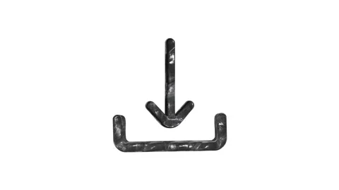 3d dwonload animation icon Stock Footage 312895875