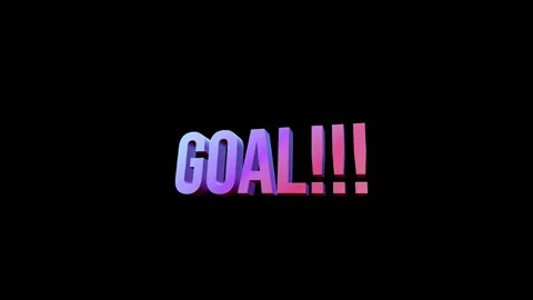 3D Dynamic Animated Goal Title Graphic 4K Vídeo Stock 336957493