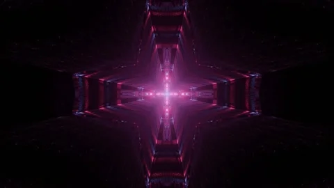 3d dynamic cross shaped tunnel Stock Footage 160543468