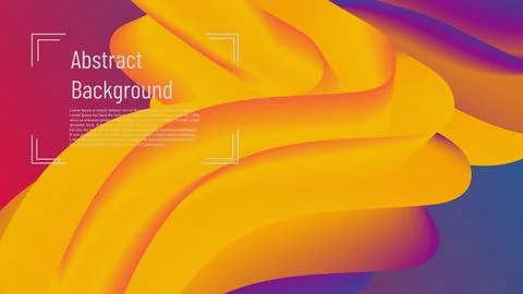 3D dynamic curve graphic design background Stock Illustration