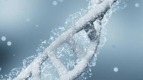3D dynamic DNA double helix structure plays in a loop Vídeos de archivo 341850128
