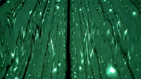 3D dynamic pattern animation with illuminated flashing lights in a vertical Stock Footage 335923196