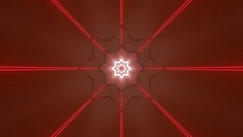 3d dynamic star shaped tunnel Stock Footage 160527559