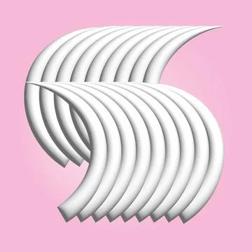 3D Dynamic Wavy Abstract White Flowing design, white Satin 3d Rendering on a  Stock Illustration