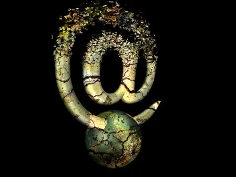 3d e-mail sign Stock-Illustration