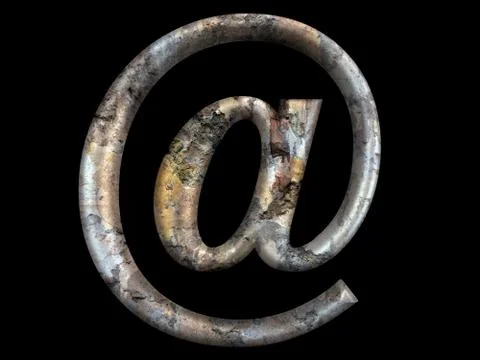 3d e-mail sign Stock-Illustration