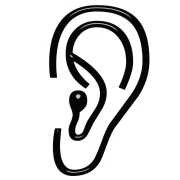 3D Ear Stock Illustration