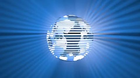3d earth Animation Stock Footage