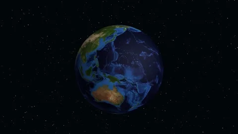 3D Earth Animation Zooming into Ar Ramtha City in Jordan Stock Footage 330922591