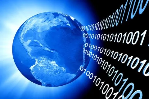 3d earth data Stock Illustration