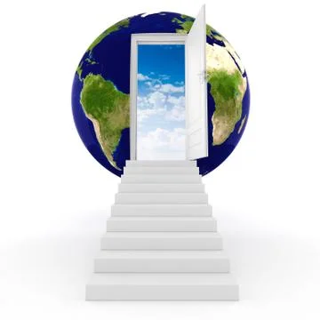 3d earth globe concept Illustrazione stock