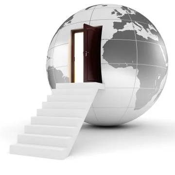 3d earth globe concept Stock Illustration