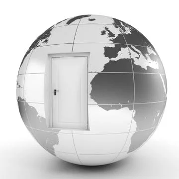 3d earth globe concept Stock Illustration