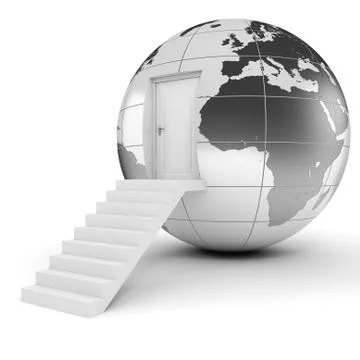 3d earth globe concept Stock Illustration