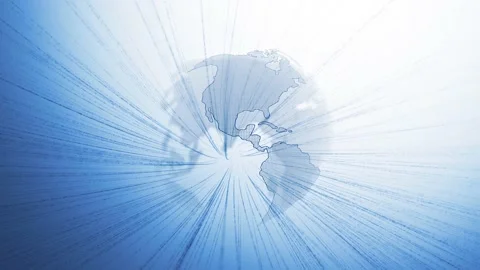 3d earth globe with lines connection technology animation Stock Footage 229846602