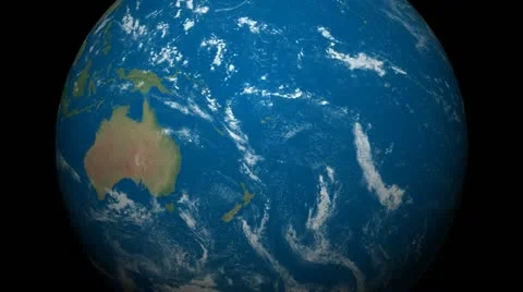 3D Earth Globe Map, Australia Stock Footage 15152825