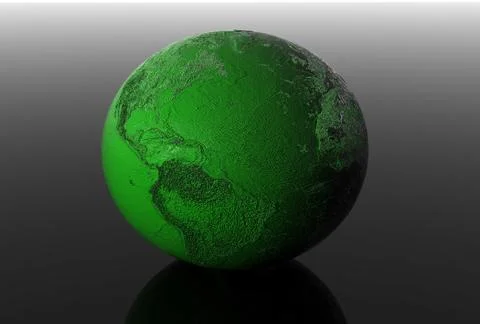 3d earth Illustrazione stock