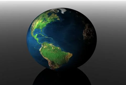 3d earth Illustrazione stock