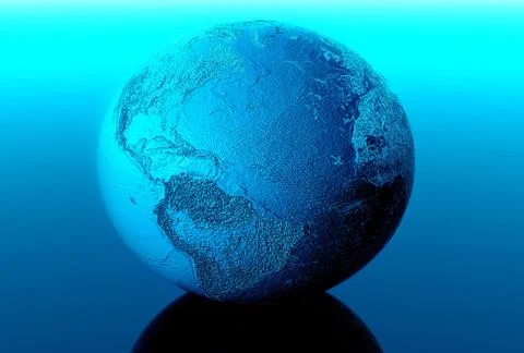 3d earth Illustrazione stock