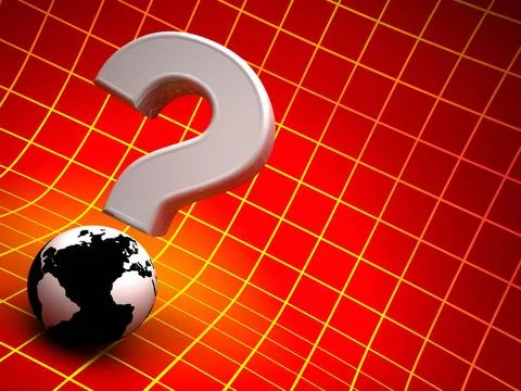 3d earth with interrogation point 3d earth with interrogation point Copyri... Stock Photos