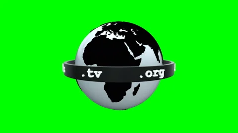 3d earth model surrounded by domain names on greenscreen background Video stock 68631332