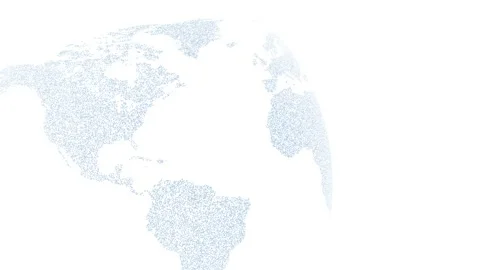 3d earth planet motion isolated on white Видео 228740454