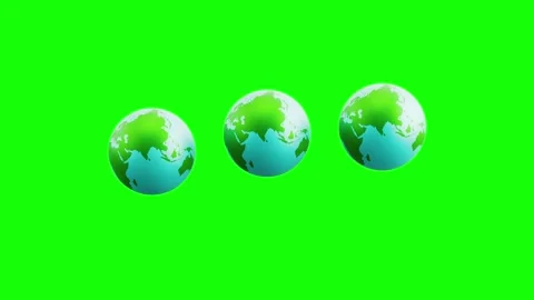 3D Earth Planets Loading Loop Animation, Green Screen, Black and White Bg Stock Footage 337730476