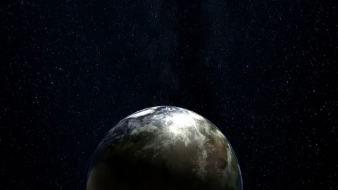 3D EARTH ROTATION Stockbeeldmateriaal 74888263