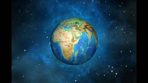 3d earth rotation.mp4 Stock Footage 67382958