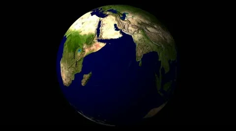 3D Earth Spin with Alpha :15 Video stock 11860925