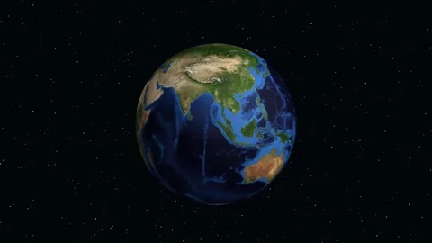 3D Earth Zoom Animation to Moca City in the Dominican Republic Stock Footage 346356978