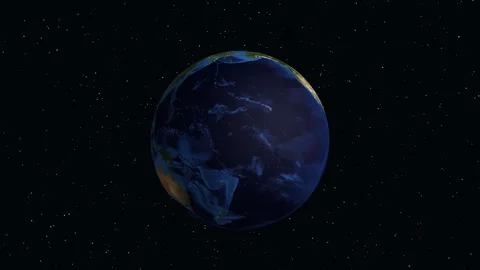 3D Earth Zoom Animation to M'sila Algeria in North Africa Stock Footage 346275686