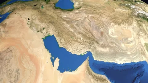 3D Earth Zoom Animation to Riyadh Saudi Arabia and Middle East Map Video stock 331556847