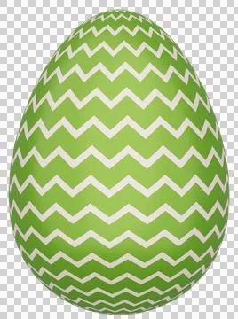 3D Easter Egg with beautiful pattern Stock Illustration
