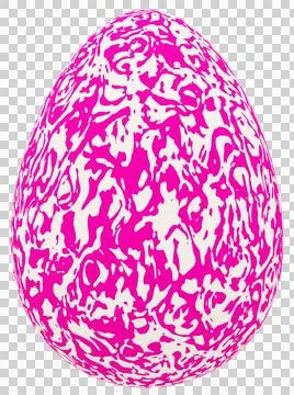 3D Easter Egg with beautiful pattern Stock Illustration