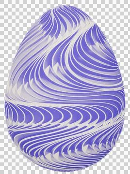 3D Easter Egg with beautiful pattern Stock Illustration