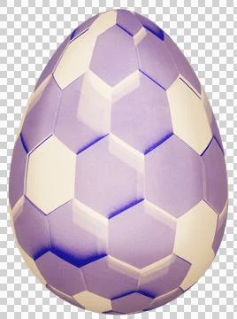 3D Easter Egg with beautiful pattern Illustrazione stock