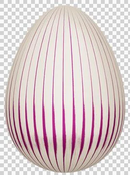3D Easter Egg with beautiful pattern Stock-Illustration