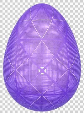 3D Easter Egg with beautiful pattern Illustrazione stock