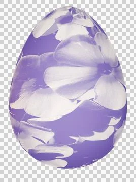 3D Easter Egg with beautiful pattern Stock Illustration