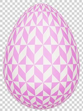3D Easter Egg with beautiful pattern Stock Illustration