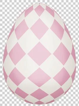 3D Easter Egg with beautiful pattern Stock Illustration