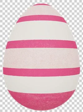 3D Easter Egg with beautiful pattern Stock Illustration