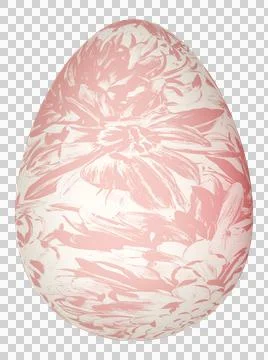 3D Easter Egg with beautiful pattern Illustrazione stock